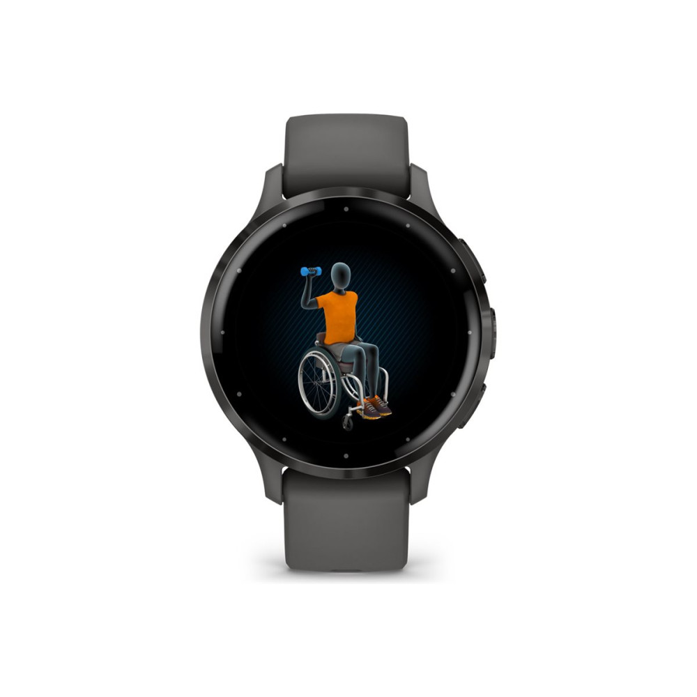Produktbild för Garmin Venu 3S - pebble gray - smart klocka med band - 8 GB