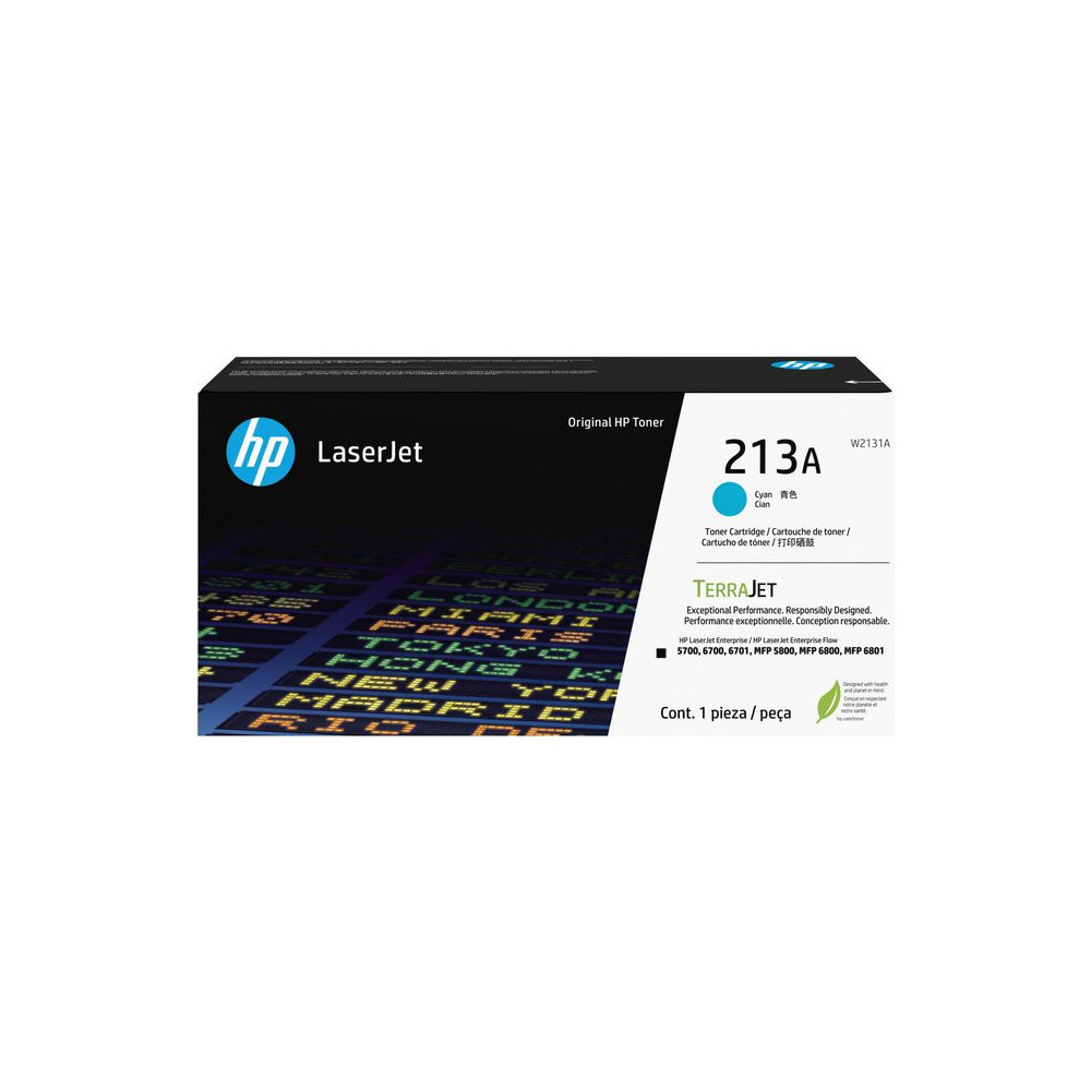 Produktbild för Toner HP W2131A 213A 3K cyan