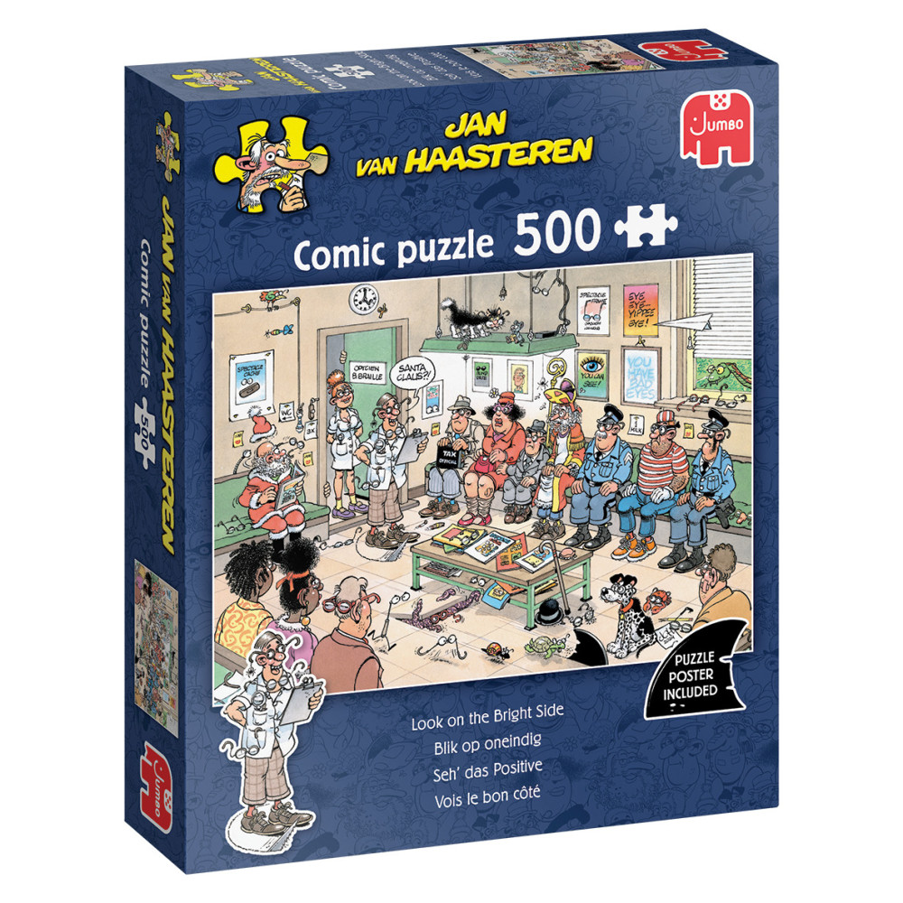 Produktbild för Jan van Haasteren Pussel - Look on the bright side 500 bitar