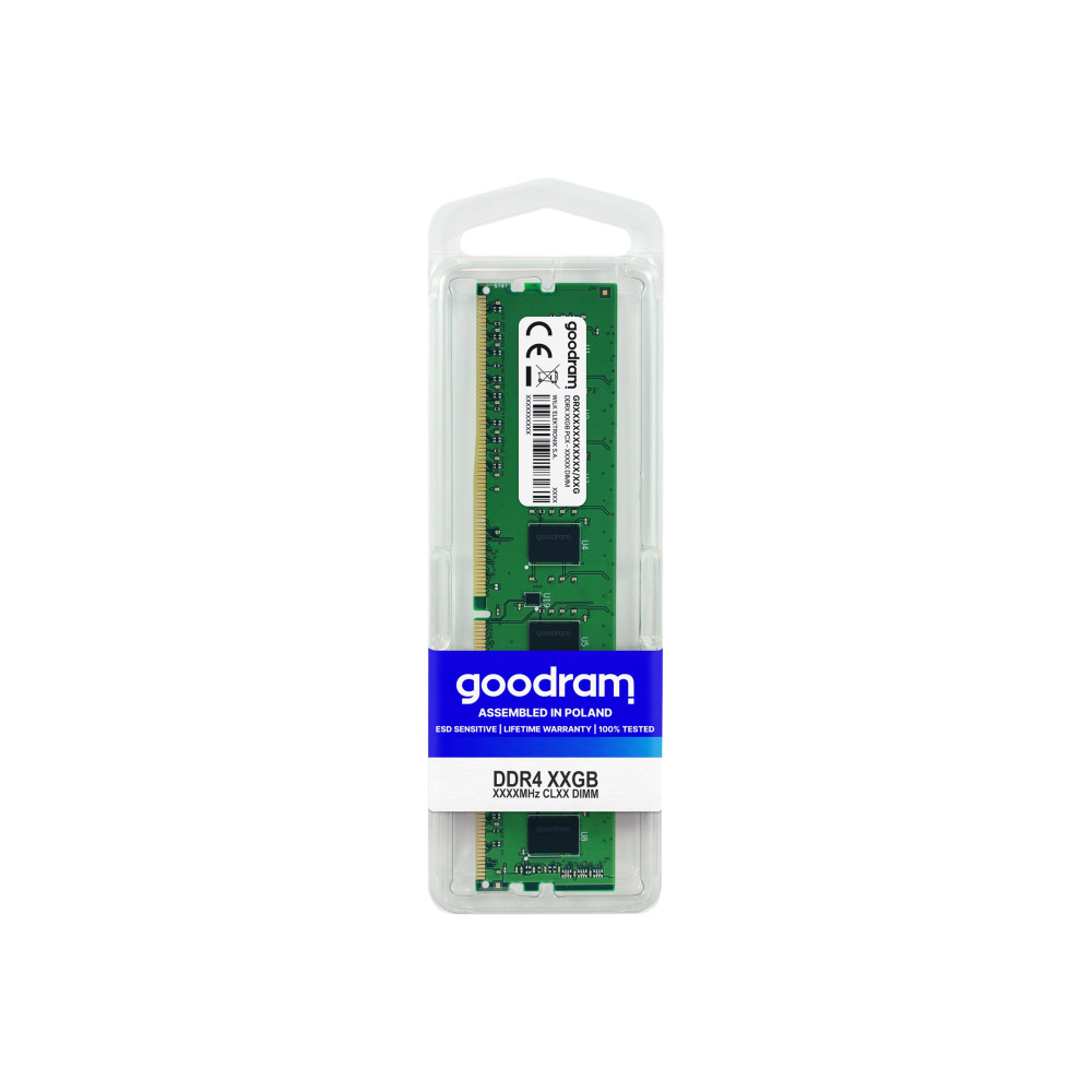 Produktbild för GOODRAM - DDR4 - modul - 16 GB - DIMM 288-pin - 2666 MHz / PC4-21300 - ej buffrad