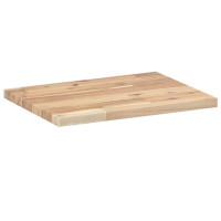 Produktbild för Svävande hyllor 4 st 40x30x2 cm obehandlat massivt akaciaträ