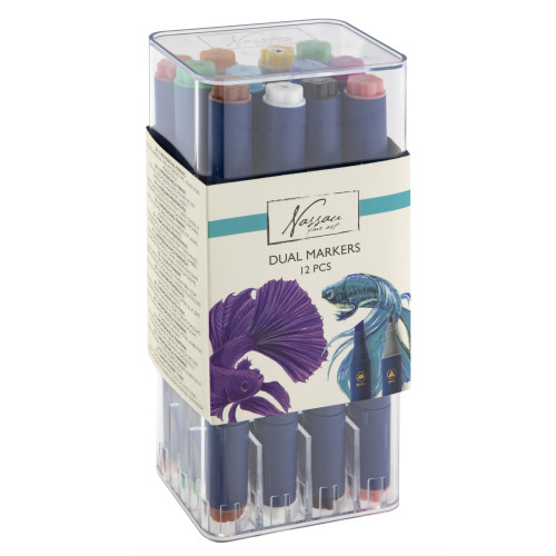Legind A/S Dual markers, 2-i-1-tusch : 12 st i ask