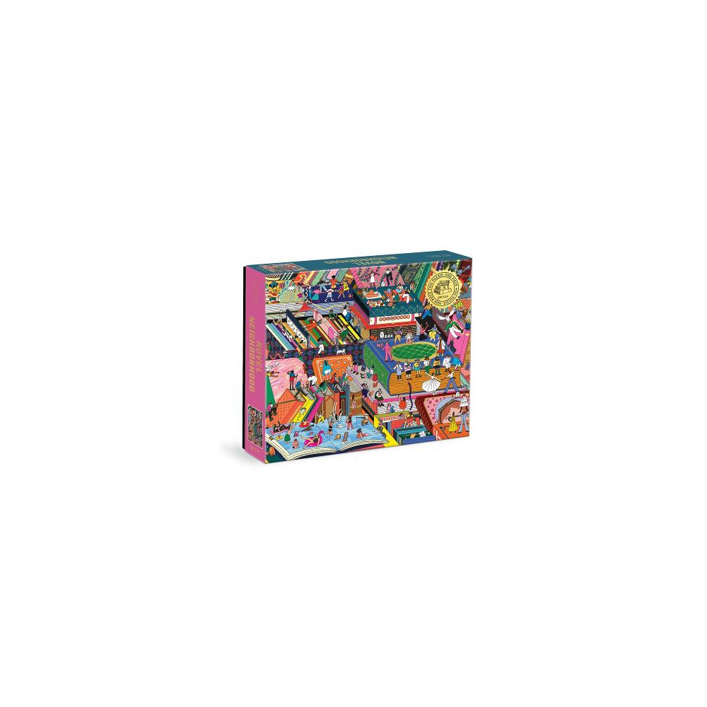 Produktbild för Novel Neighborhood 1000 Piece Foil Puzzle