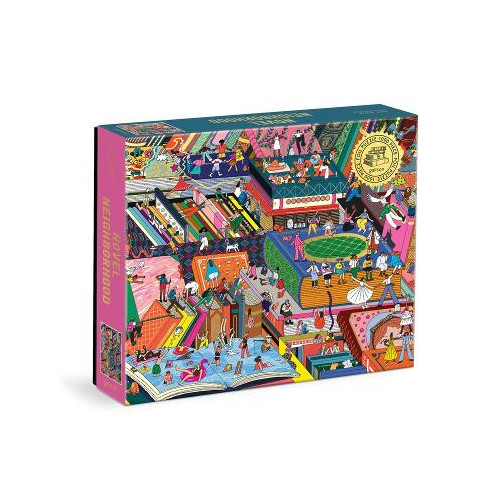 Galison Novel Neighborhood 1000 Piece Foil Puzzle
