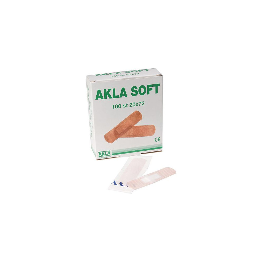 Produktbild för Plåster AKLA Soft NW 34x72mm 100/fp