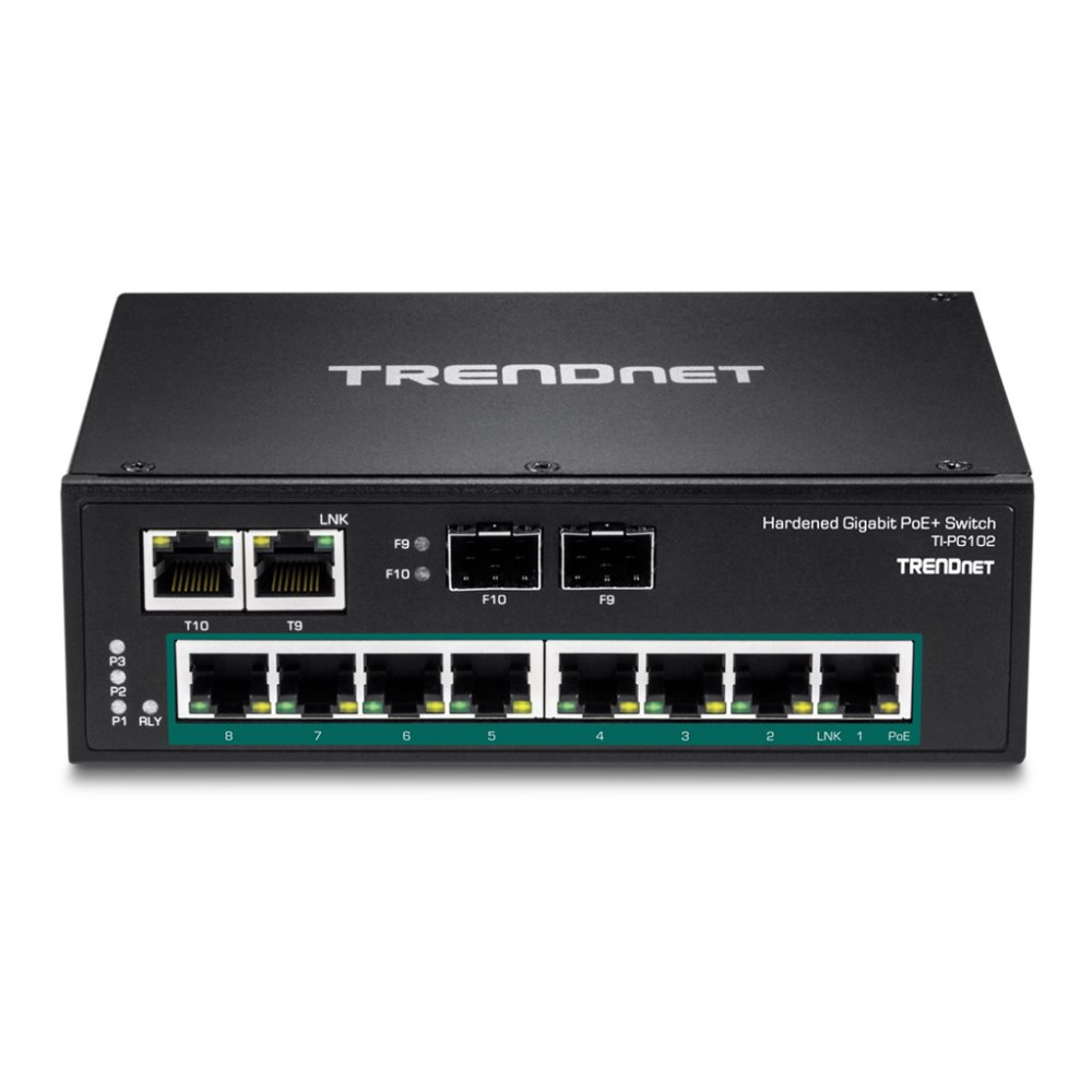 Produktbild för TRENDnet TI-PG102 - switch - 10 portar - ohanterad - TAA-kompatibel