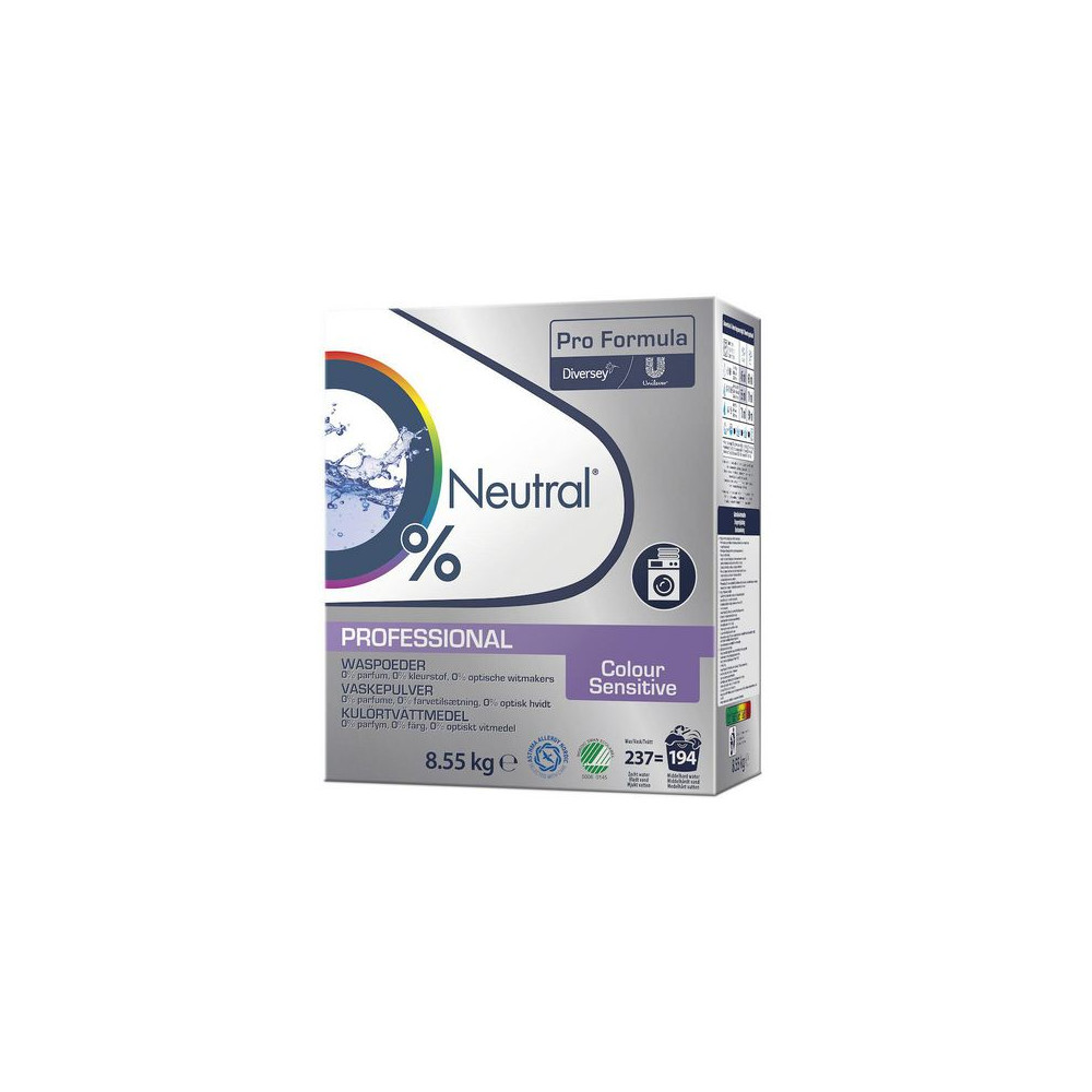 Produktbild för Tvättmedel NEUTRAL Prof. Colour 8,55kg