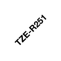 Produktbild för Tape BROTHER TZER251 24mm svart på vit