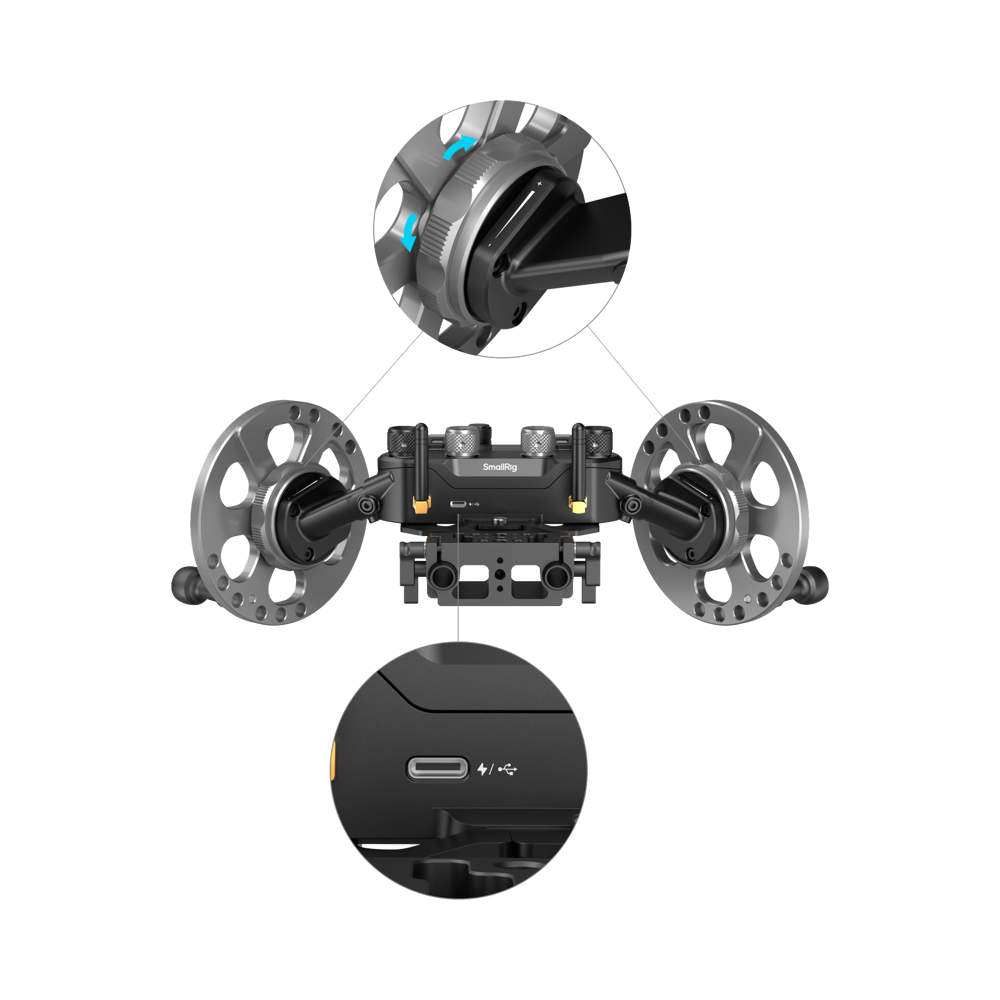 Produktbild för SmallRig 4525 Gimbal Control Wheels for DJI RS Series