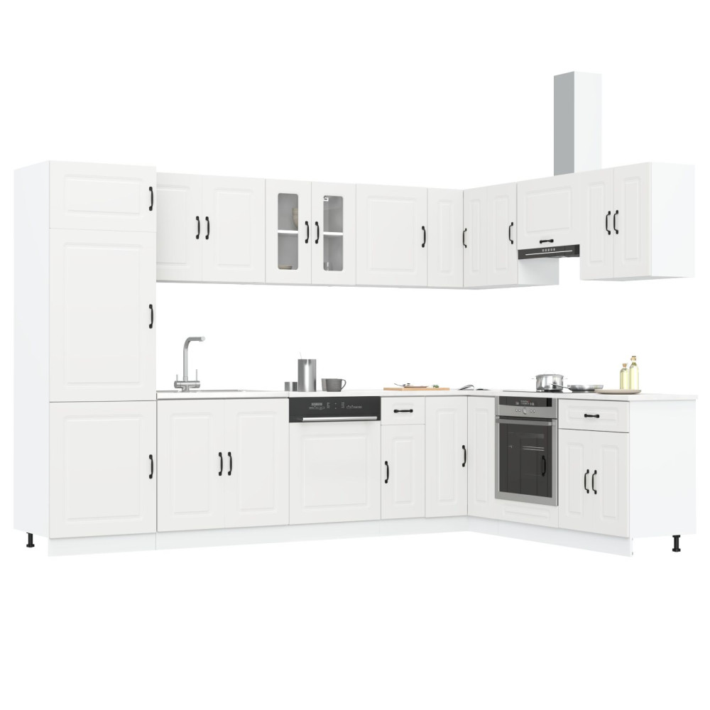 Produktbild för Köksskåp med dörr Kalmar Vit 80 x 46 x 81,5 cm Konstruerat trä