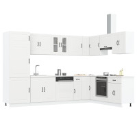 Produktbild för Köksskåp med dörr Kalmar Vit 80 x 46 x 81,5 cm Konstruerat trä