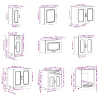 Produktbild för Köksskåp Kalmar Blank vit 80 x 46 x 81,5 cm Konstruerat trä