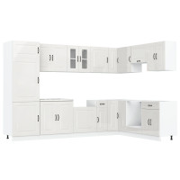 Produktbild för Köksskåp Kalmar Blank vit 80 x 46 x 81,5 cm Konstruerat trä