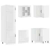 Produktbild för Köksskåp Kalmar Blank vit 80 x 46 x 81,5 cm Konstruerat trä