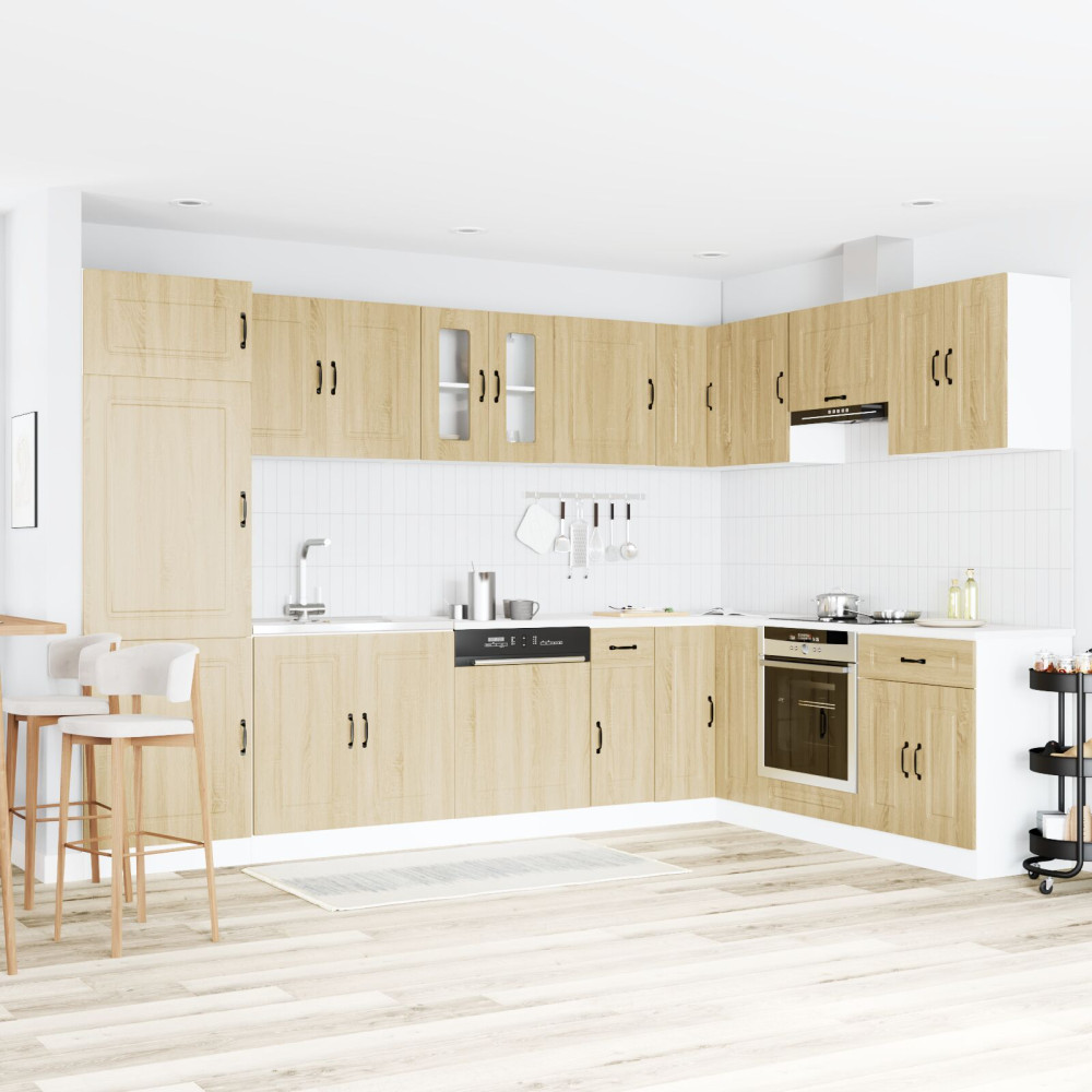 Produktbild för Köksskåp Kalmar Sonoma-ek 80 x 46 x 81,5 cm Konstruerat trä