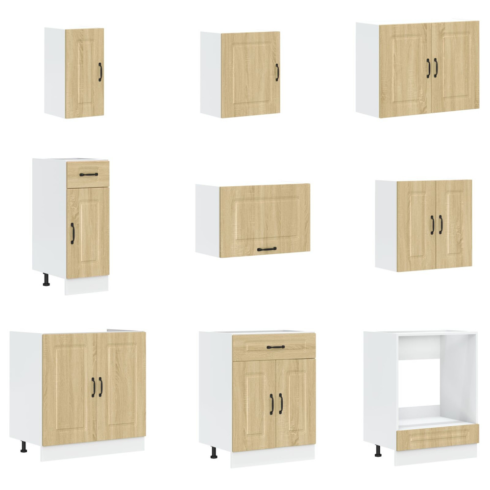 Produktbild för Köksskåp Kalmar Sonoma-ek 80 x 46 x 81,5 cm Konstruerat trä