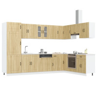 Produktbild för Köksskåp Kalmar Sonoma-ek 80 x 46 x 81,5 cm Konstruerat trä