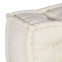 Produktbild för Modulsofa enhet 3 pcs Gräddvit Tyg