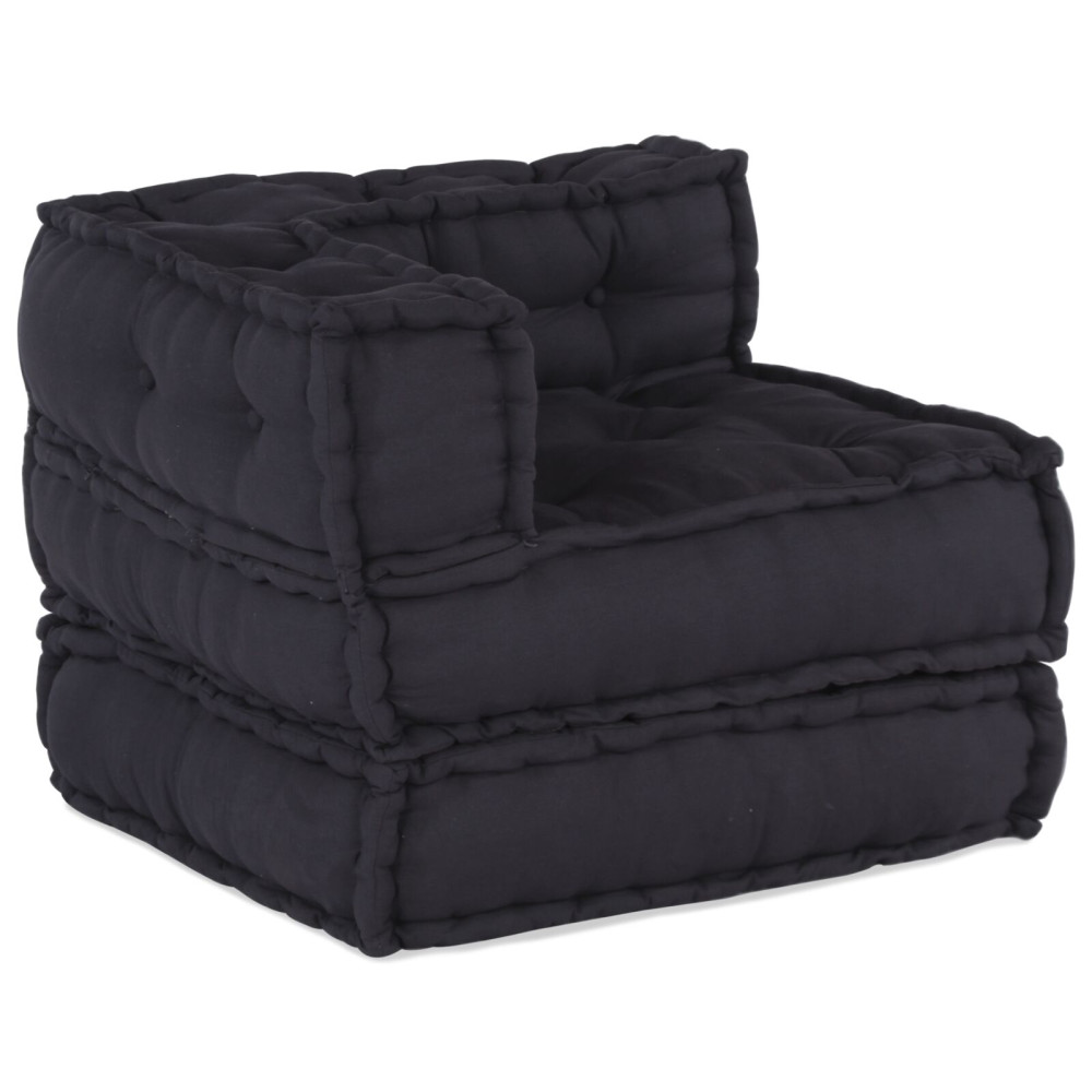 Produktbild för Modulsofa enhet 2 pcs Antracit 140 x 70 x 56 cm Tyg
