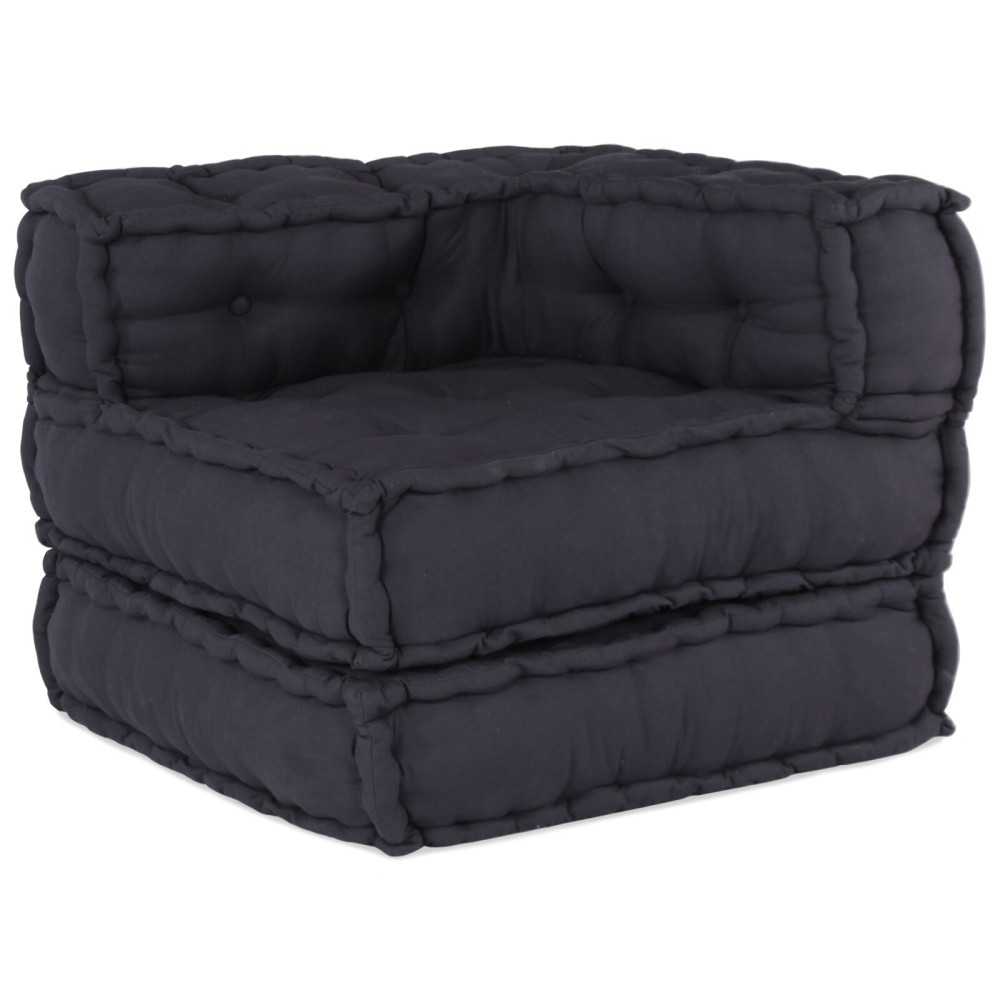Produktbild för Modulsofa enhet 3 pcs Antracit Tyg
