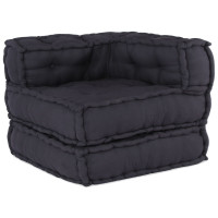 Produktbild för Modulsofa enhet 3 pcs Antracit Tyg