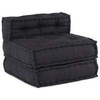 Produktbild för Modulsofa enhet 3 pcs Antracit Tyg