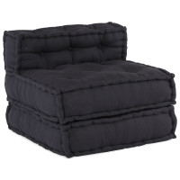 Produktbild för Modulsofa enhet 4 pcs Antracit Tyg