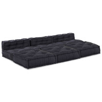 Produktbild för Modulsofa enhet 4 pcs Antracit Tyg