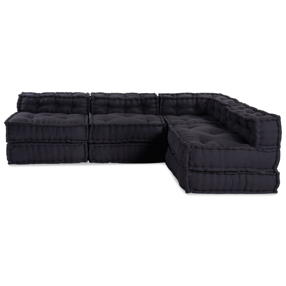 Produktbild för Modulsofa enhet 4 pcs Antracit Tyg