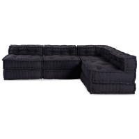 Produktbild för Modulsofa enhet 4 pcs Antracit Tyg