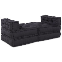 Produktbild för Modulsofa enhet 4 pcs Antracit Tyg