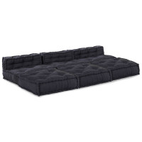 Produktbild för Modulsofa enhet 4 pcs Antracit Tyg