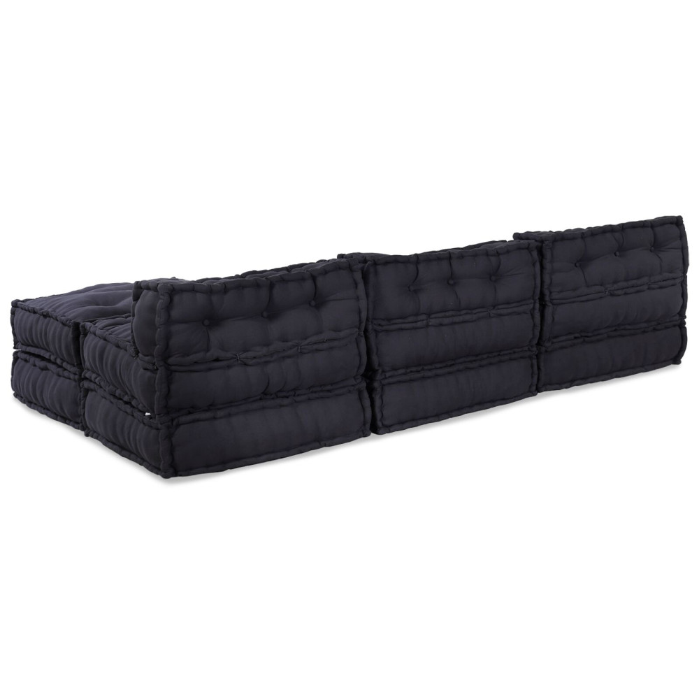 Produktbild för Modulsofa enhet 4 pcs Antracit Tyg