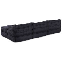 Produktbild för Modulsofa enhet 4 pcs Antracit Tyg
