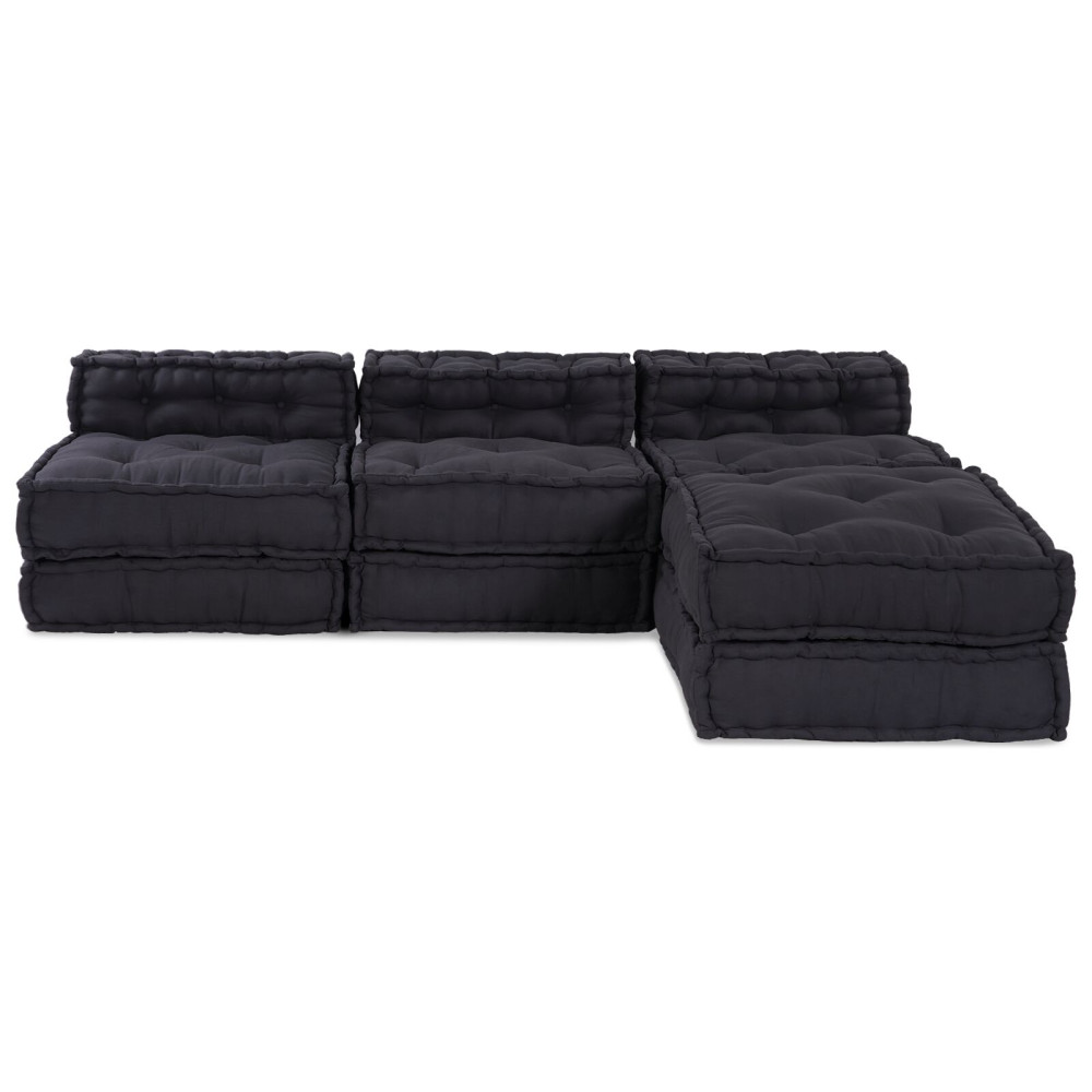 Produktbild för Modulsofa enhet 4 pcs Antracit Tyg