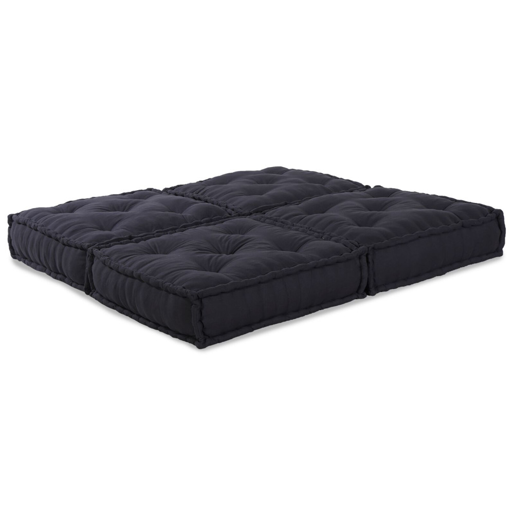 Produktbild för Modulsofa enhet 2 pcs Antracit 140 x 70 x 36 cm Tyg