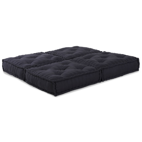 vidaXL Modulsofa enhet 2 pcs Antracit 140 x 70 x 36 cm Tyg