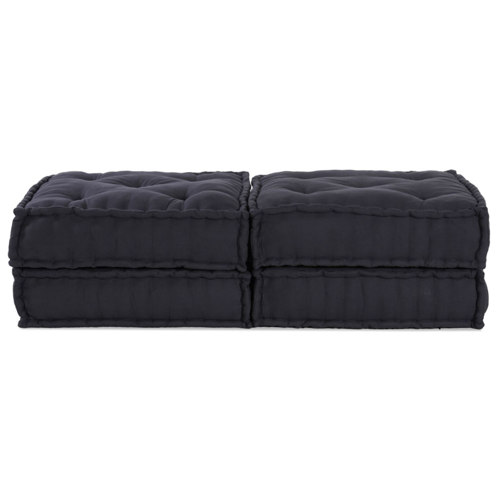 Produktbild för Modulsofa enhet 2 pcs Antracit 140 x 70 x 36 cm Tyg