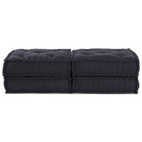 Produktbild för Modulsofa enhet 2 pcs Antracit 140 x 70 x 36 cm Tyg