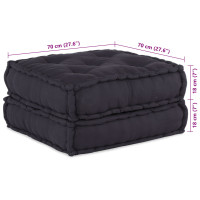 Produktbild för Modulsofa enhet 2 pcs Antracit 140 x 70 x 36 cm Tyg