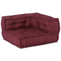 Produktbild för Modulsofa enhet 3 pcs Bordeaux Tyg