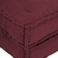 Produktbild för Modulsofa enhet 4 pcs Bordeaux Tyg
