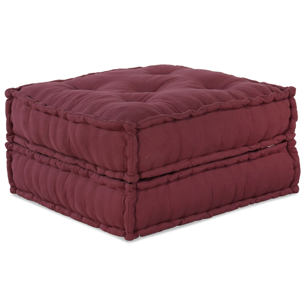 Produktbild för Modulsofa enhet 2 pcs Bordeaux 140 x 70 x 36 cm Tyg