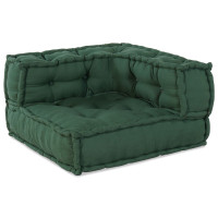 Produktbild för Modulsofa enhet 2 pcs Grön 140 x 70 x 56 cm Tyg