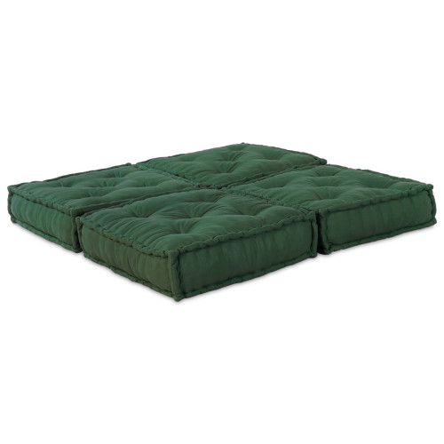 vidaXL Modulsofa enhet 2 pcs Grön 140 x 70 x 36 cm Tyg