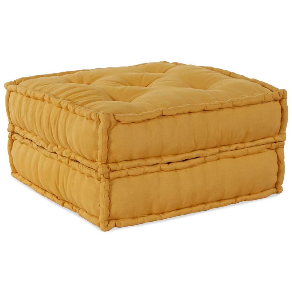 Produktbild för Modulsofa enhet 2 pcs Gul 140 x 70 x 36 cm Tyg