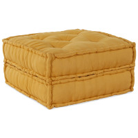 Produktbild för Modulsofa enhet 2 pcs Gul 140 x 70 x 36 cm Tyg