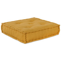 Produktbild för Modulsofa enhet 2 pcs Gul 140 x 70 x 36 cm Tyg
