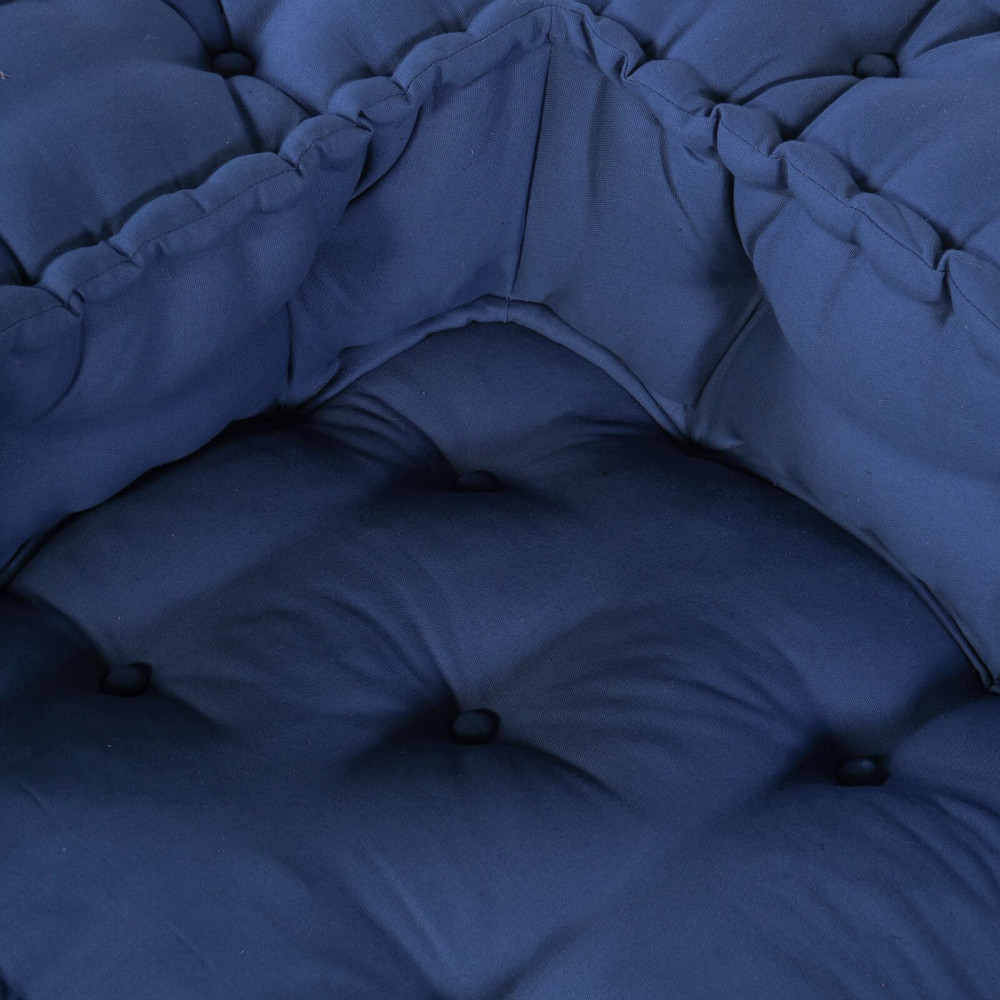 Produktbild för Modulsofa enhet 2 pcs Indigo 140 x 70 x 56 cm Tyg