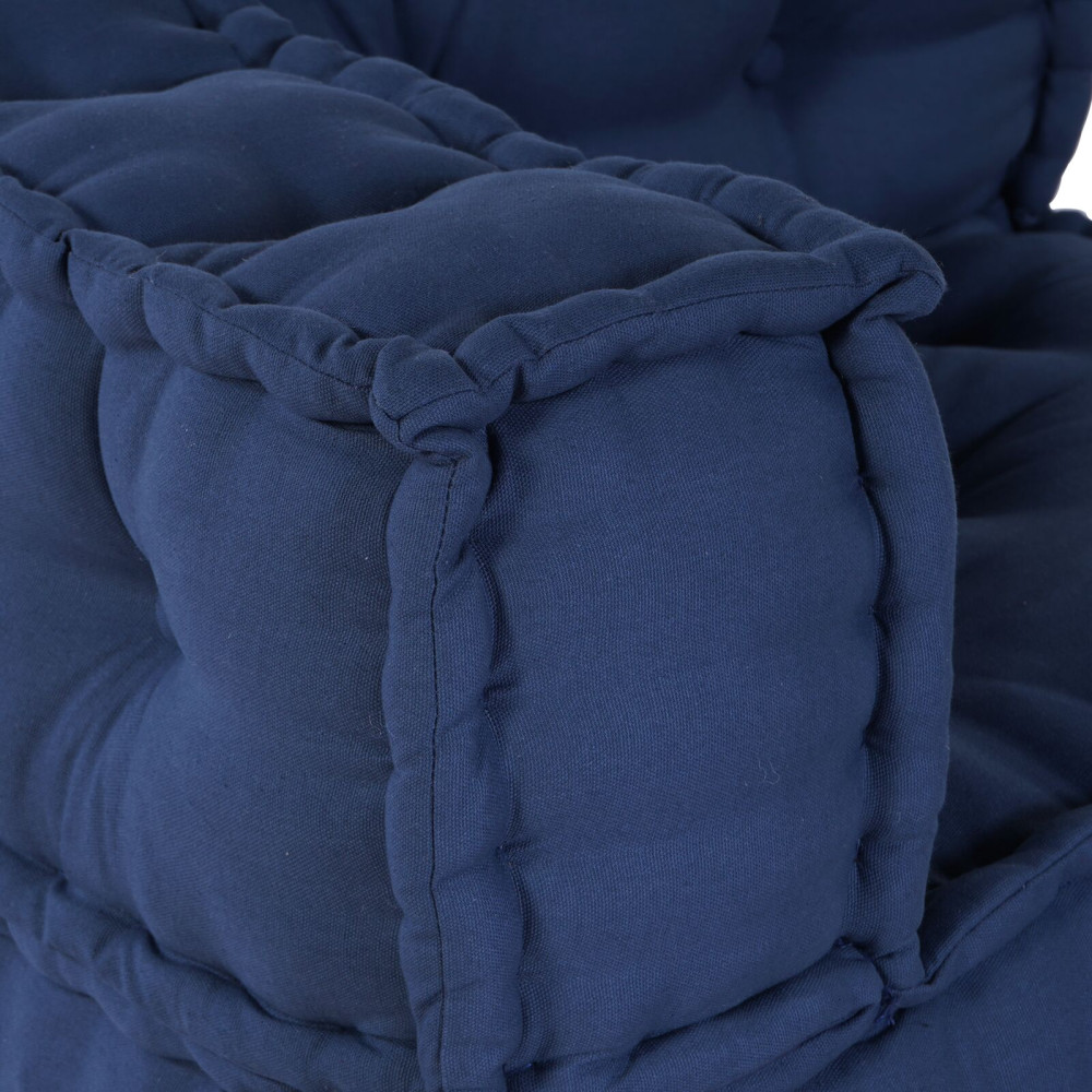 Produktbild för Modulsofa enhet 3 pcs Indigo Tyg